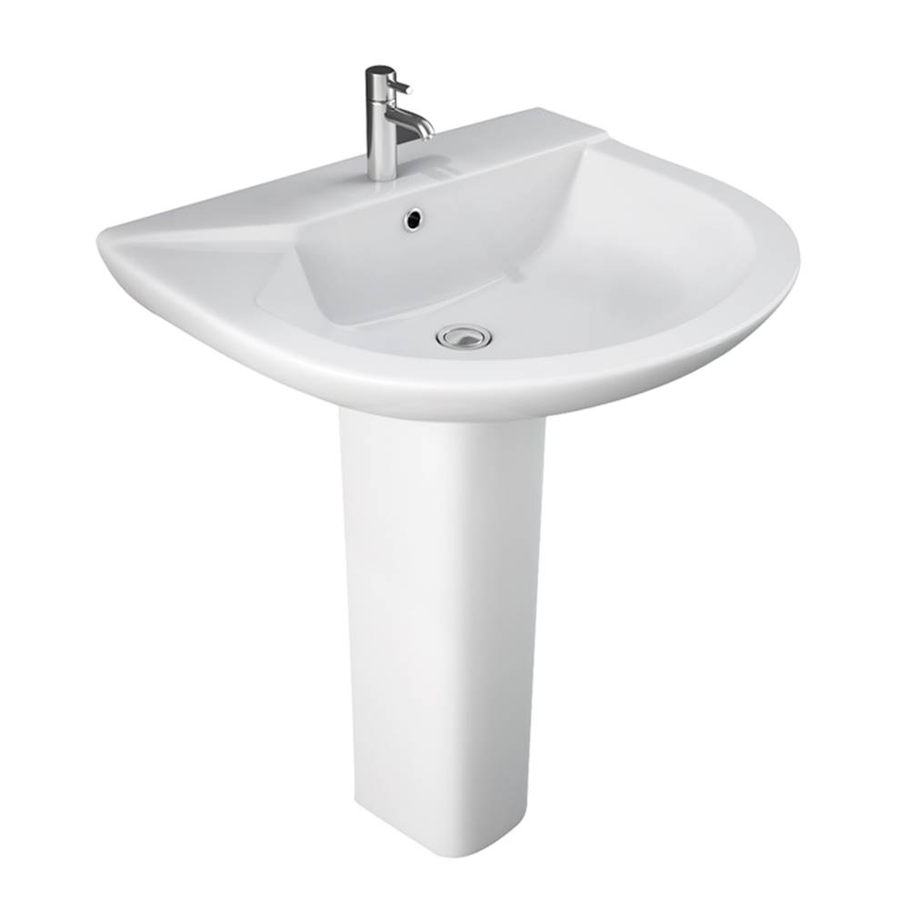 Barclay Complete Pedestal Bathroom Sinks item 3-431WH
