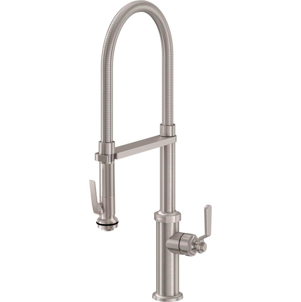 California Faucets Single Hole Kitchen Faucets item K30-150SQ-KL-SB