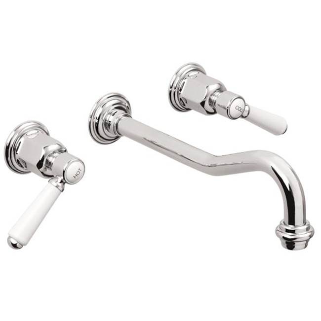 California Faucets Wall Mounted Bathroom Sink Faucets item TO-V3502-9-BBU