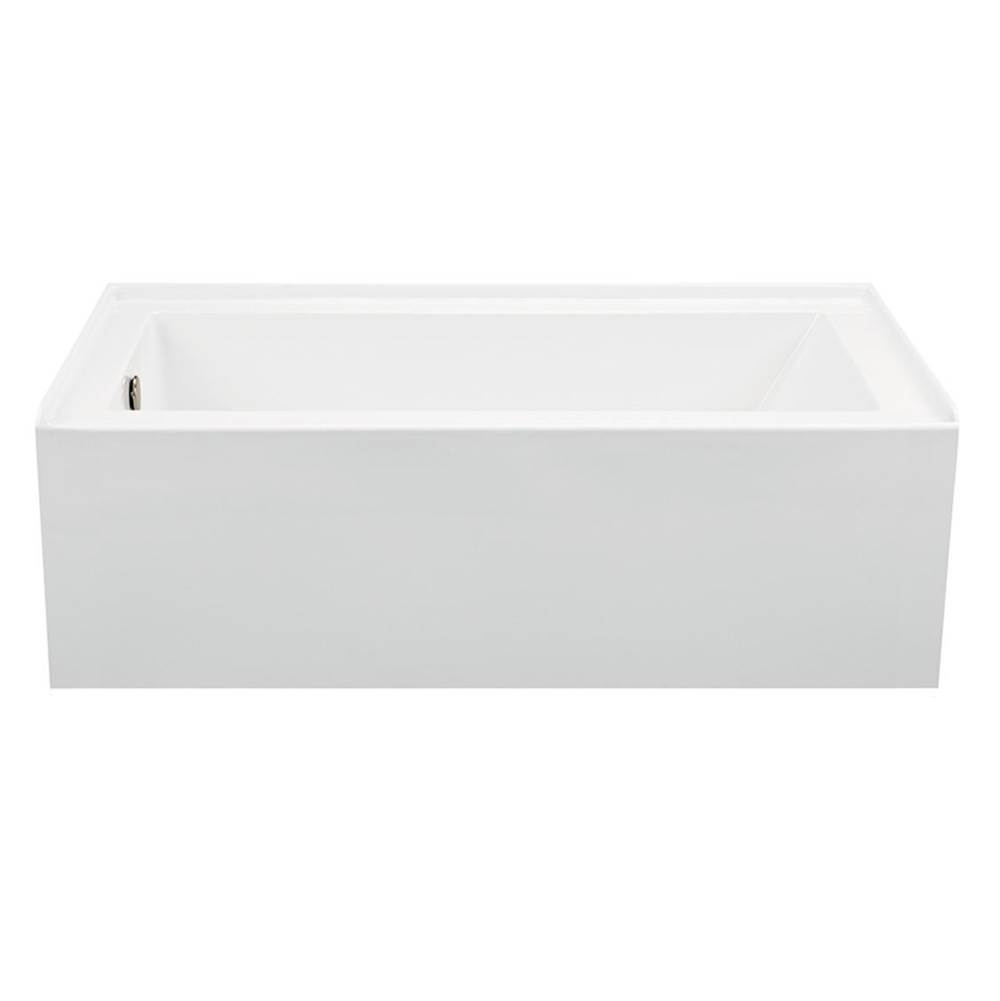 MTI Basics Three Wall Alcove Whirlpool Bathtubs item MBWISC6032D-WH-LH