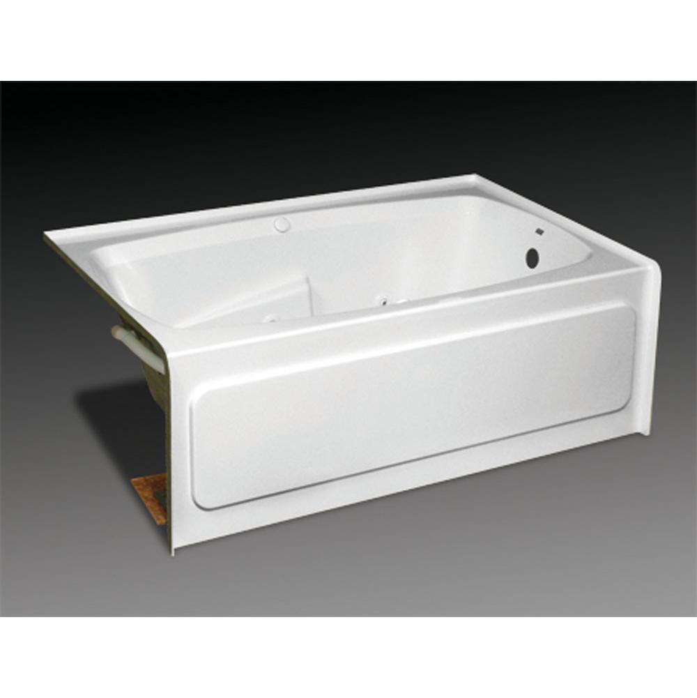 Oasis Three Wall Alcove Soaking Tubs item TRG-IF-240R WHT/CWS SNK